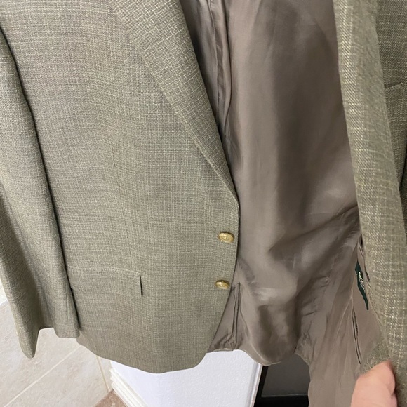 Lauren Ralph Lauren green tag mens wool blazer size 44R - Picture 6 of 7